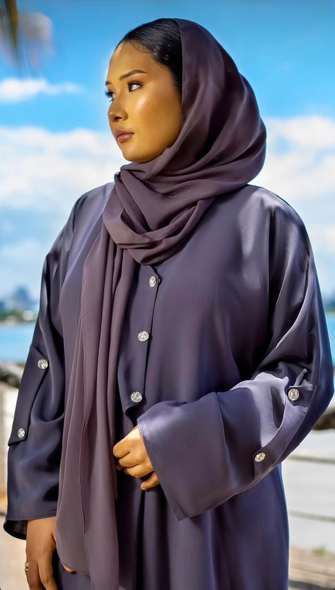 Midnight Crystal Abaya